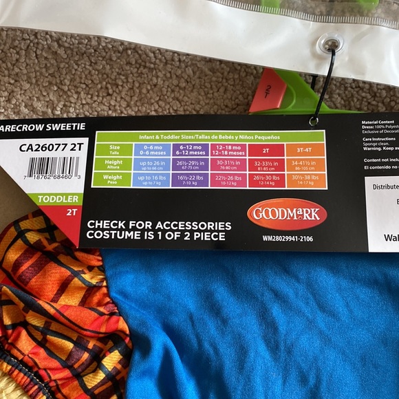 NWT 2T Scarecrow Sweetie 2 piece outfit. - Picture 4 of 4